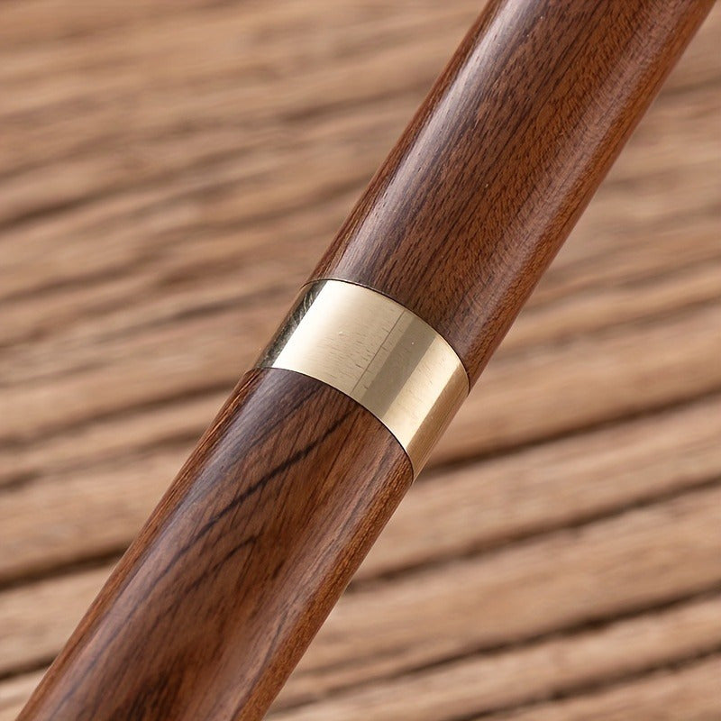 Cuchillo de té de ébano y palo de rosa con aguja y cono para ladrillos de té Pu'er