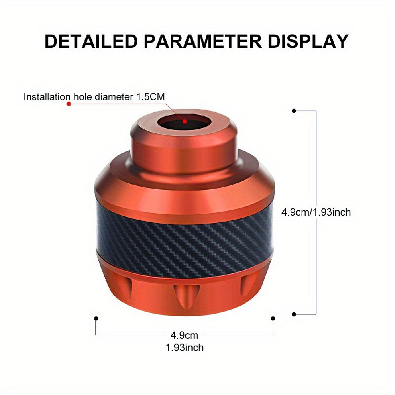 Universal Aluminum Alloy Motorcycle Frame Sliders Fork Protectors Carbon Fiber Pair