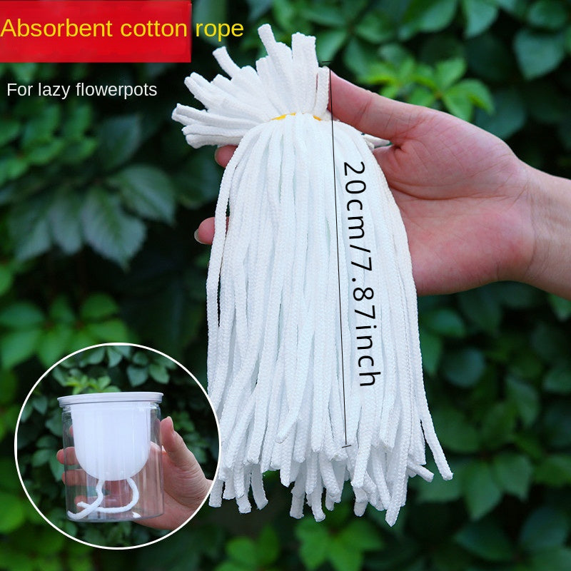 Pack of 100 Absorbent Plant Care Cords for Flower Pots and Hydroponic Systems