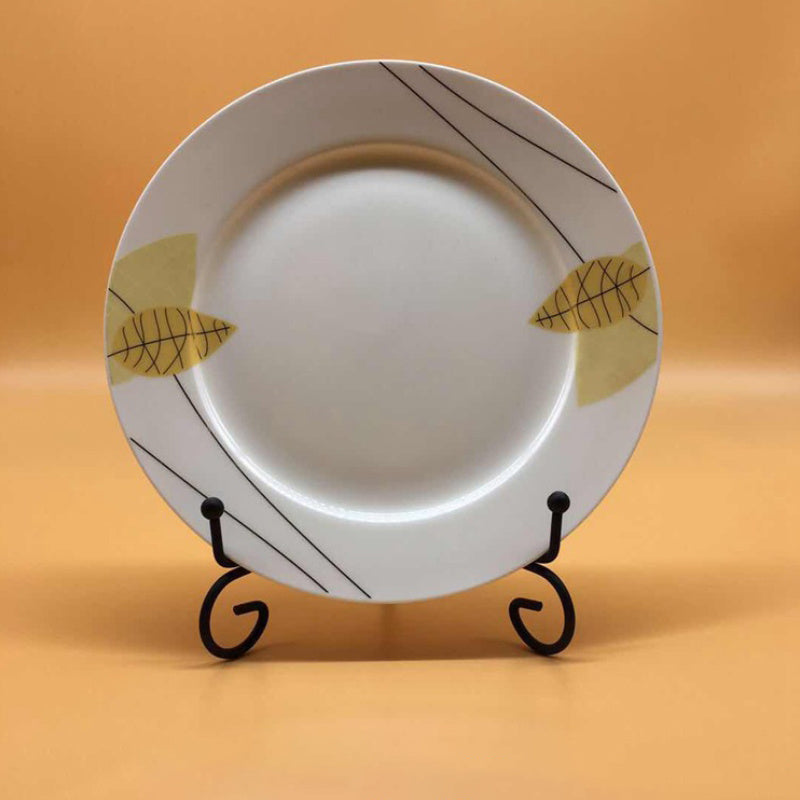 LattBy yonidagi oqlangan temir simli plastinka stendi - oshxona va ovqat uchun zamonaviy vitrin, idish-tovoqlar, ramkalar va qo'l san'atlarini namoyish qilish uchun ideal.