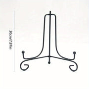 LattBy yonidagi oqlangan temir simli plastinka stendi - oshxona va ovqat uchun zamonaviy vitrin, idish-tovoqlar, ramkalar va qo'l san'atlarini namoyish qilish uchun ideal.