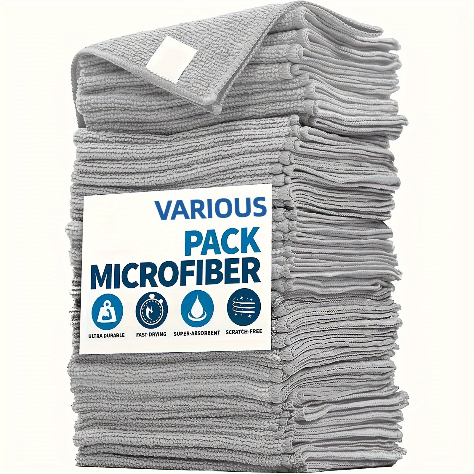 Microfiber Car Towel Set Absorbent Quick Dry for Car Cleaning