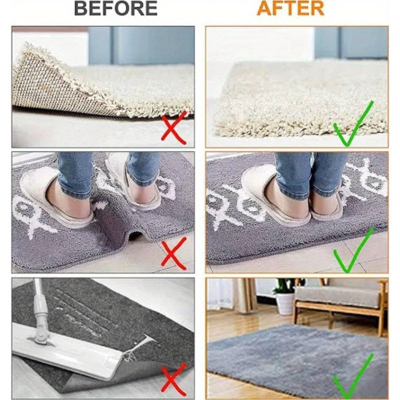 Reusable Non-Slip Rug Gripper Pads for Carpet and Floor Stabilization