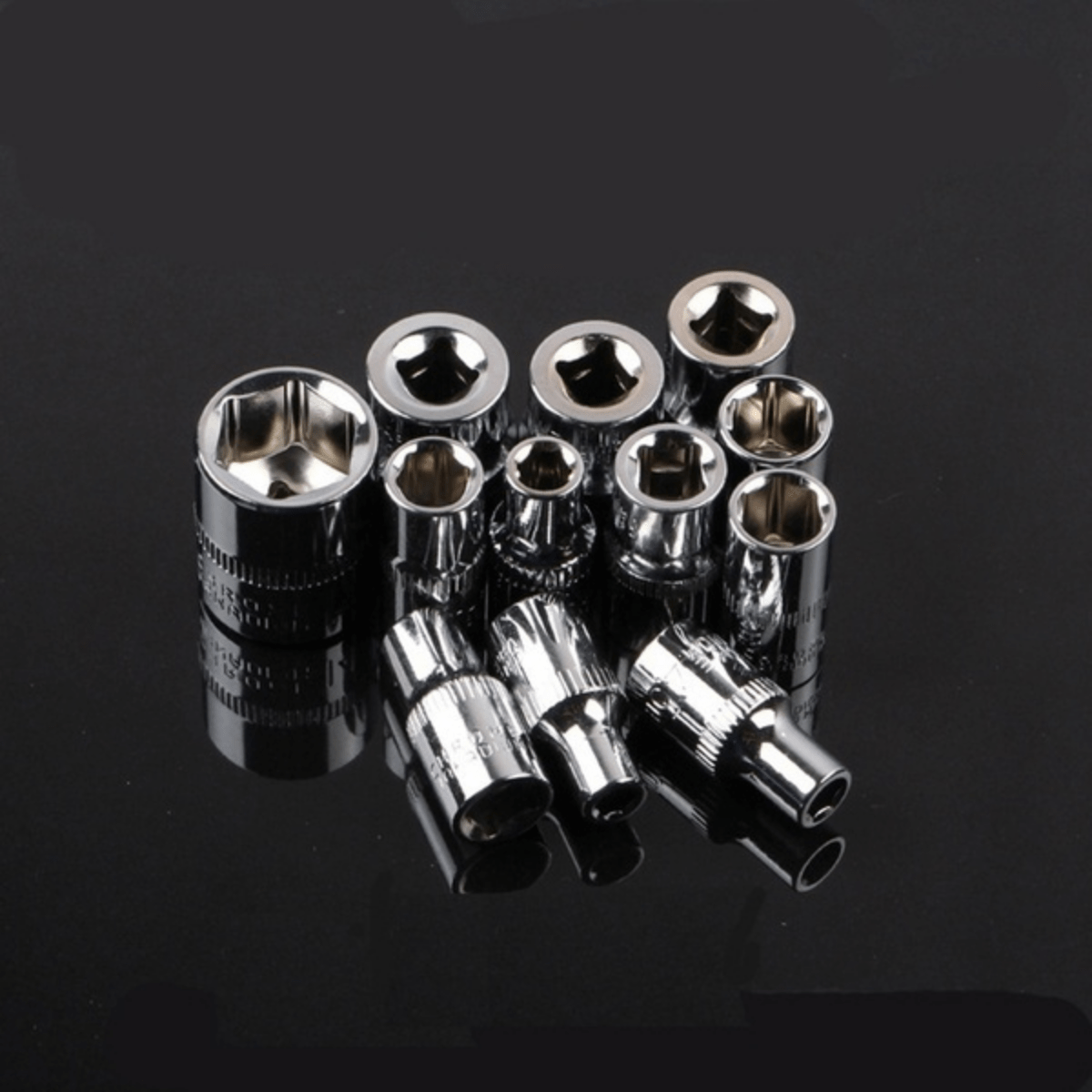 Upgrade Wrench Socket Set for Car Boat Motorcycle Bicycle Repair, 1/4 Inch