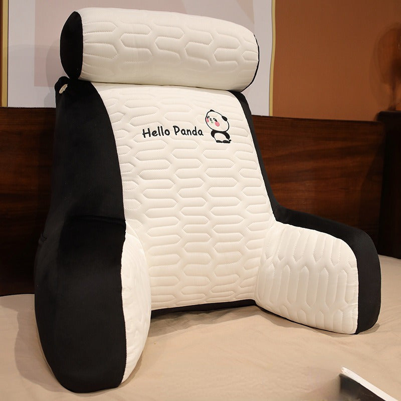 Latex Lumbar Support Pillow for Bed Sofa Home Office Enlarged Backrest