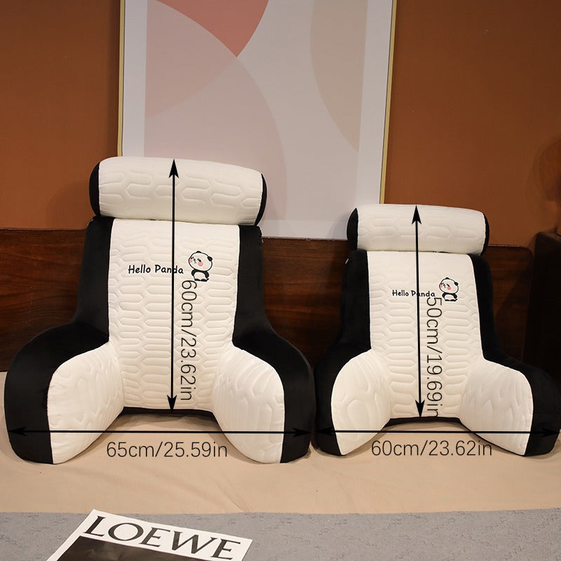 Latex Lumbar Support Pillow for Bed Sofa Home Office Enlarged Backrest