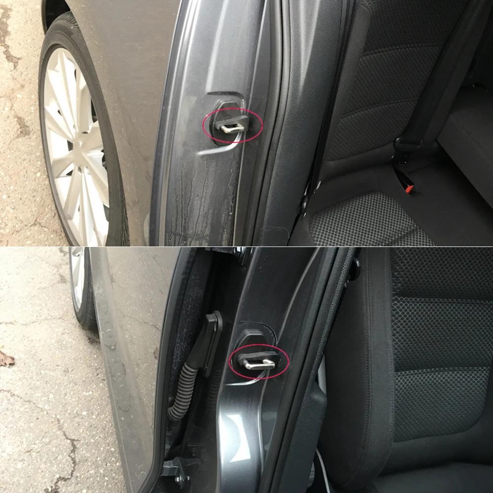 4 шт. резиновых амортизаторов для автомобильного замка двери, буфера, демпфирующих уплотнительных прокладок