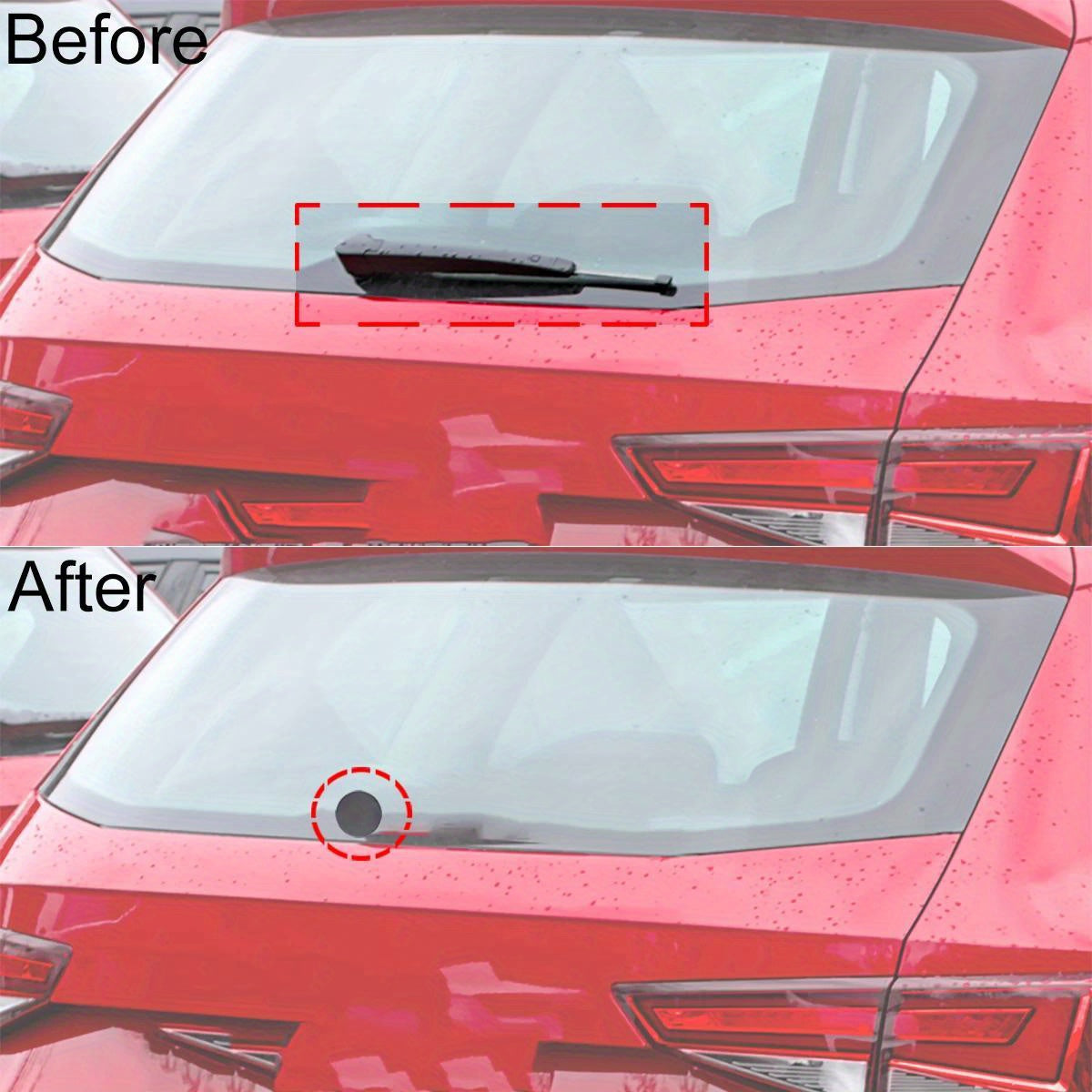 Universal Rear Wiper Delete Plug Cap Rubber Grommet Waterproof Seal Pair