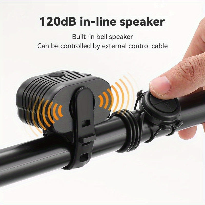 Задний велосипедный фонарь с гудком и фарой для горных и шоссейных велосипедов
