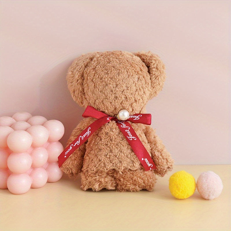 Toalla de terciopelo de coral con forma de oso para regalos y decoración del hogar