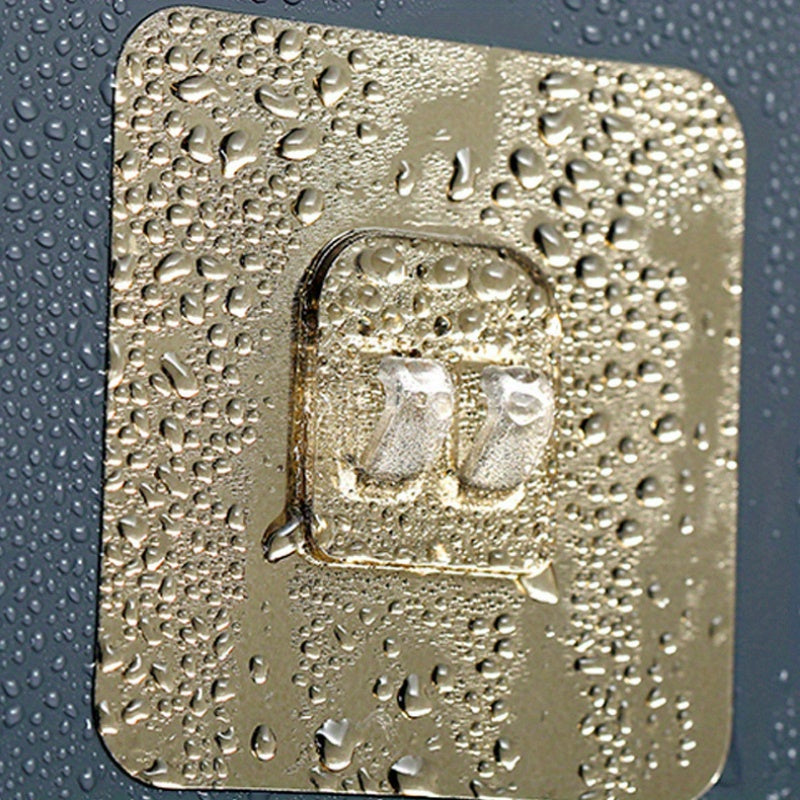 No-Drill Bathroom Shelf with Traceless Hook and Utility Hooks