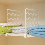 Wardrobe Organizer with Shelves Cabinets and Divider for Clothes Storage