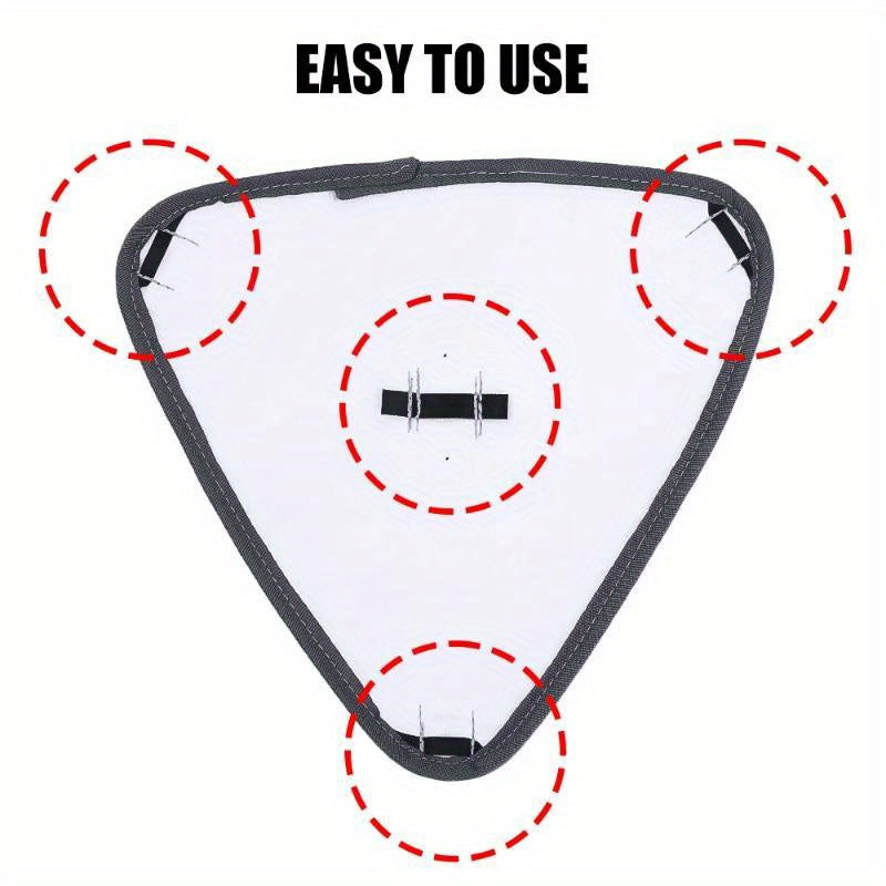 10 ta Katta Uchburchak Mikroto'qima Mop Yostiqlari - Chang olish va Shisha, Plitkalar, Yog'och Pol va Boshqalarni Tozalash uchun Ko'p Maqsadli Matolar