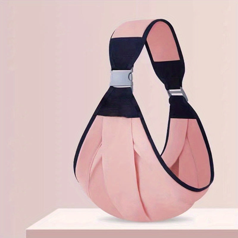 Portable Baby Carrier Sling with Ergonomic Hip Cradle, Breathable, Foldable