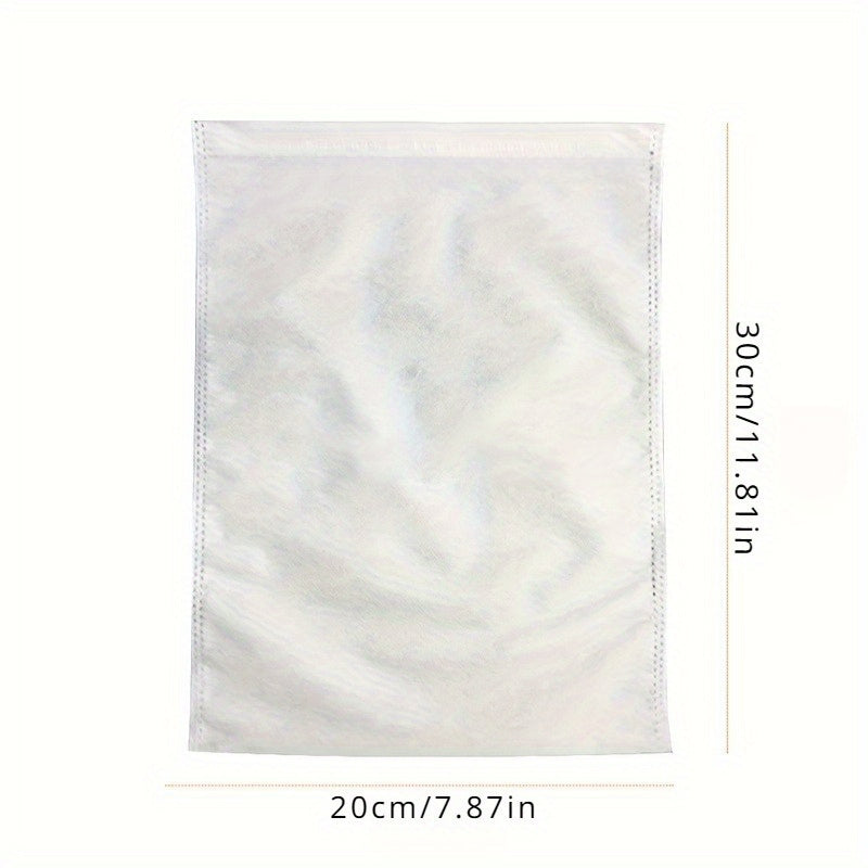 100 White Mesh Fruit Protection Bags for Insect, Rain, Bird Shielding 70 Pack