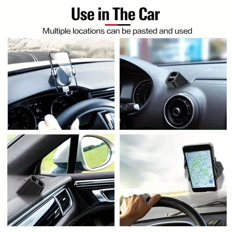 Car Phone Holder Dashboard and Air Vent Mount Tilt-Adjustable Plastic