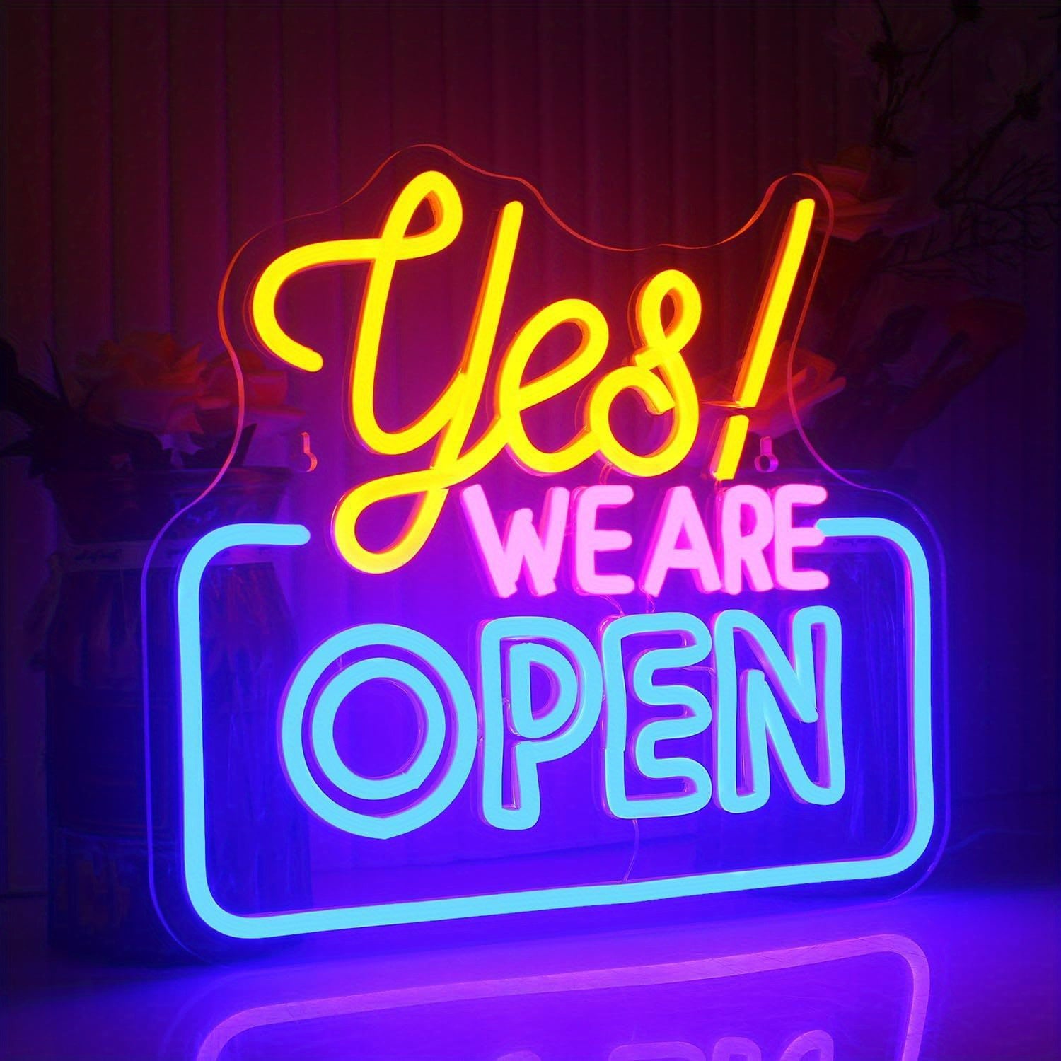 Neon Commercial Sign with Bright LED Light for Walls or Windows USB Powered