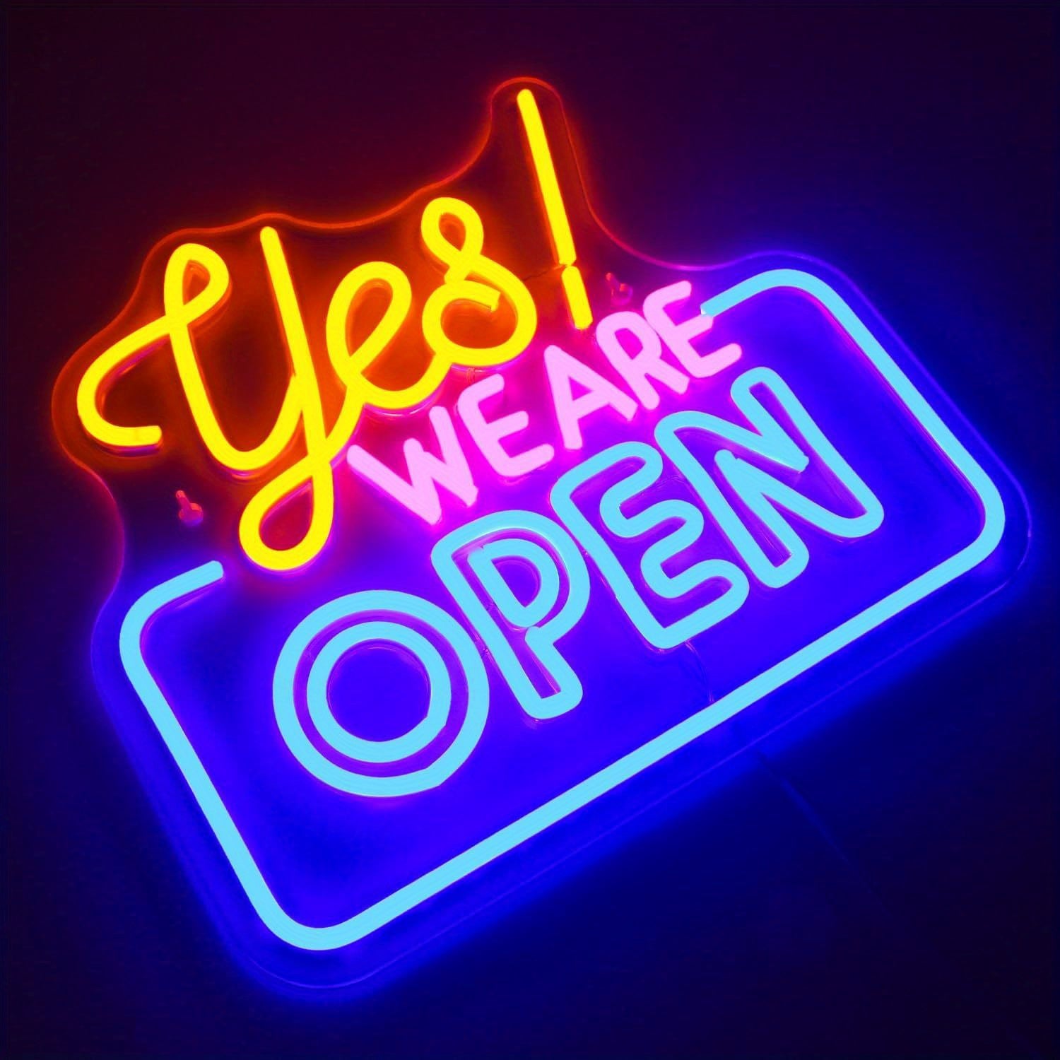 Neon Commercial Sign with Bright LED Light for Walls or Windows USB Powered