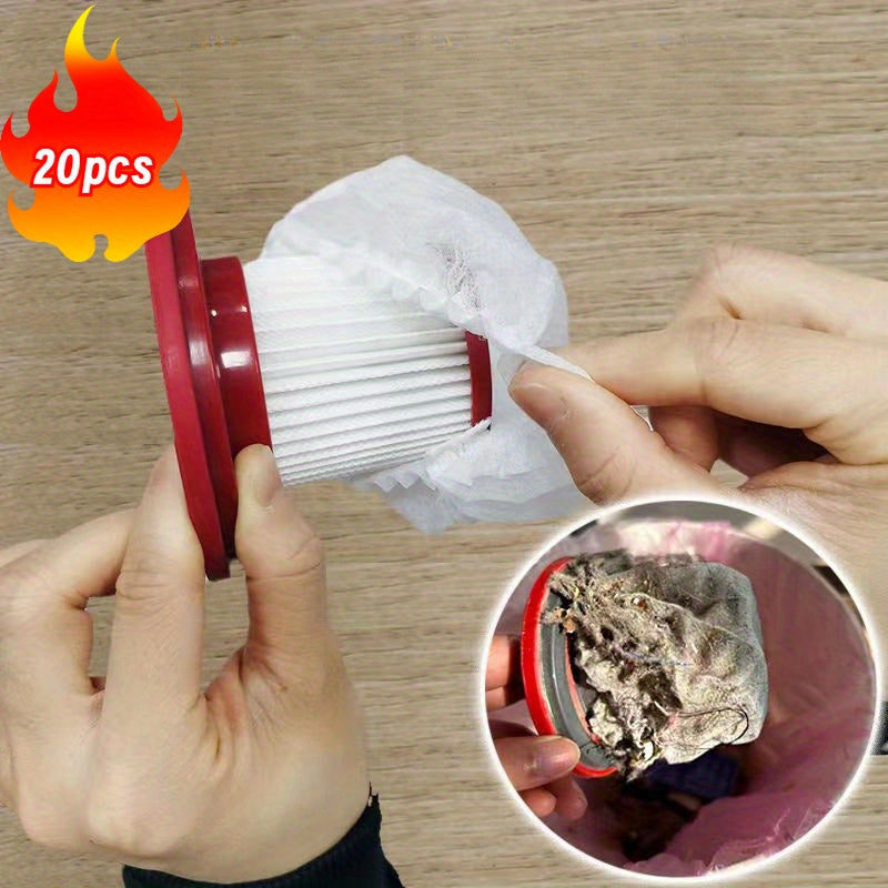 20 dona/40 dona/70 dona bir martalik vakuum tozalagich filtr elementi, universal no'qsonli mato filtr aksessuarlari