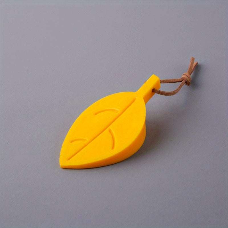 Set of Four Leaf-Shaped Cartoon Door Stoppers for Child Safety in Assorted Colors