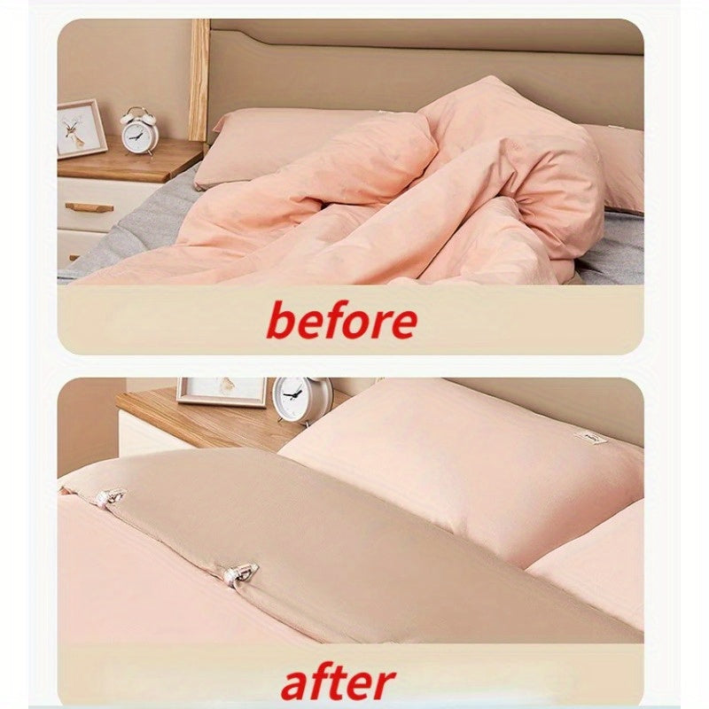 6-Pack Quilt Clips for Duvet Covers Non-Slip Bed Sheet Holders Easy Release Grippers