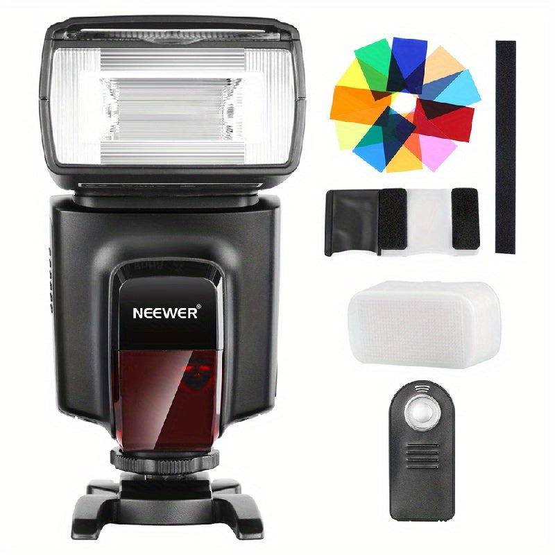 Hot Shoe Mount bilan Kamera Flaşi Speedlite, DSLR kameralar uchun buriladigan ko‘p funksiyali yoritish