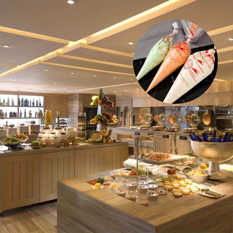 Disposable Pastry Bags 100 Pieces for Desserts Commercial Use