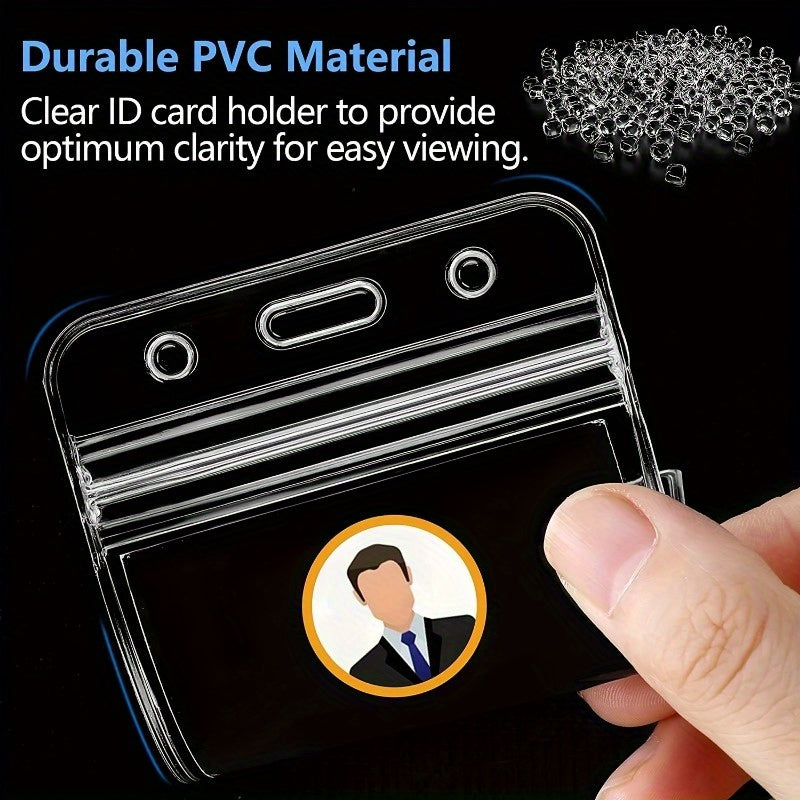 Turli kartalar uchun 3 ta, 5 ta va 10 ta to'plamda mavjud bo'lgan mustahkam suv o'tkazmaydigan PVC kartochka ushlagich himoya qoplamalari.