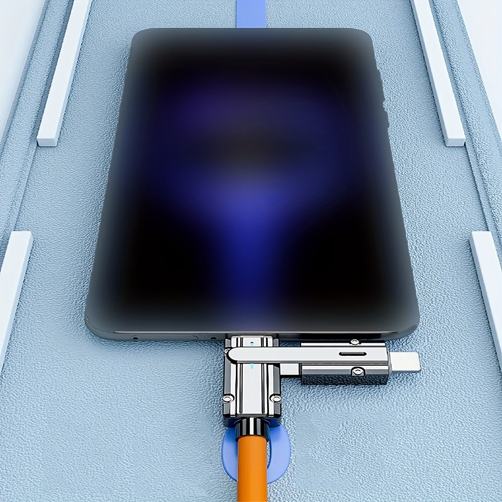 4-in-1 Data Cable for iPhone, Samsung, Honor, Xiaomi Fast Charging 100W
