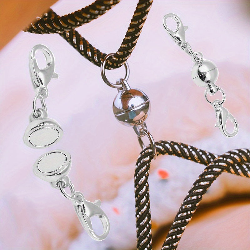 Juego de 10 broches y conectores redondos para joyería para collares y pulseras