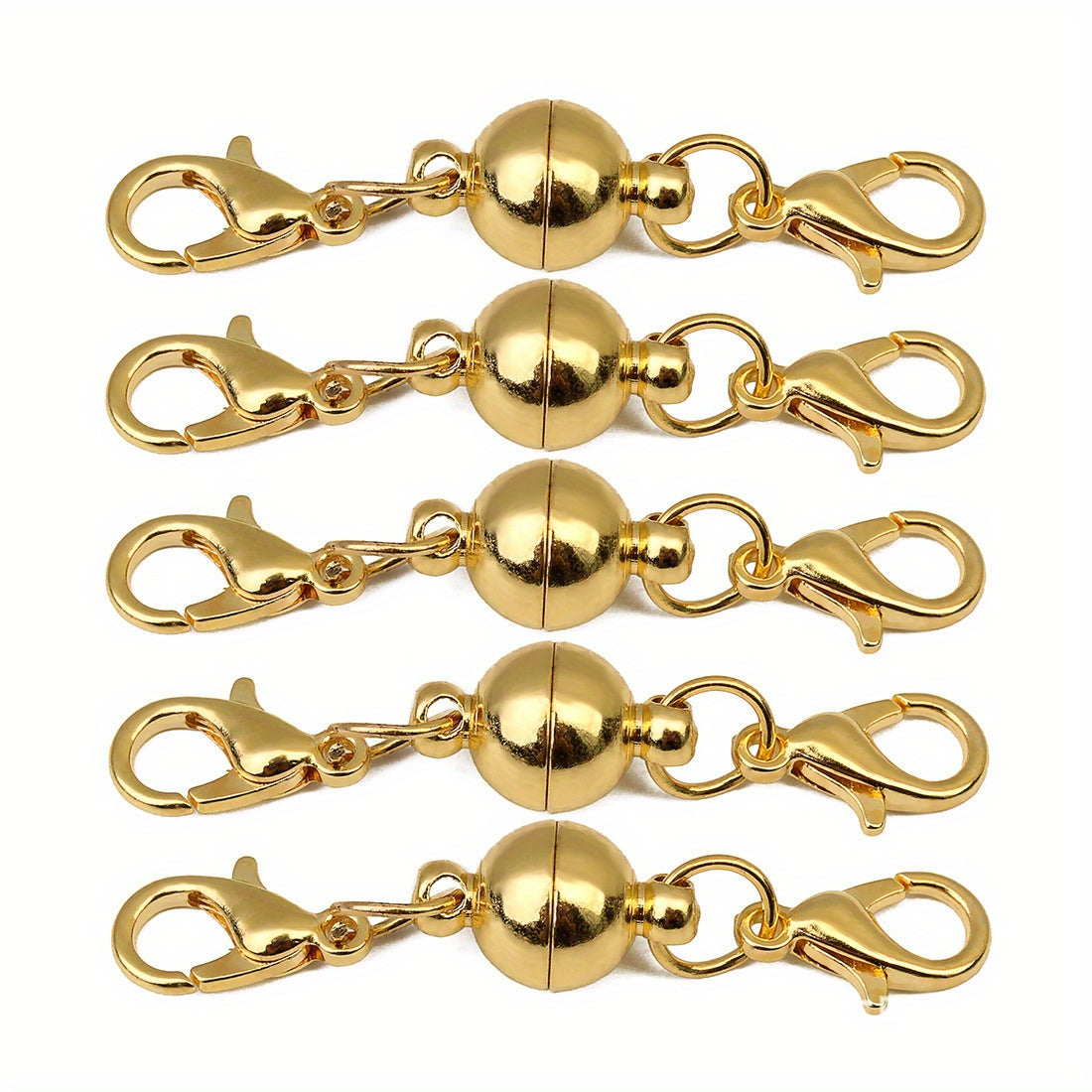 Juego de 10 broches y conectores redondos para joyería para collares y pulseras