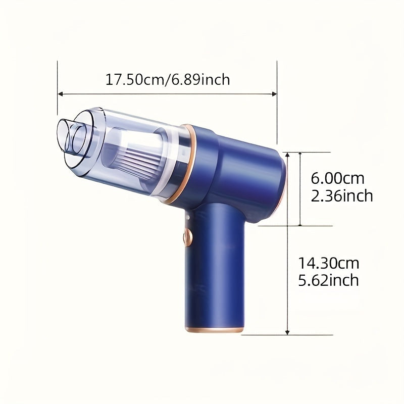 Cordless Handheld Car Vacuum Cleaner 2-in-1 Suction Blower with Charging Base