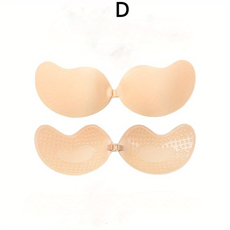 Self-Adhesive Strapless Push-Up Bra and Nipple Covers for Women