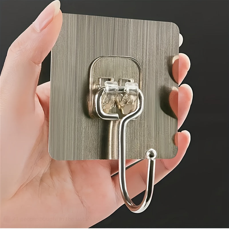 Paquete de 5 o 10 ganchos adhesivos para paredes para baño, cocina, habitación, colgar