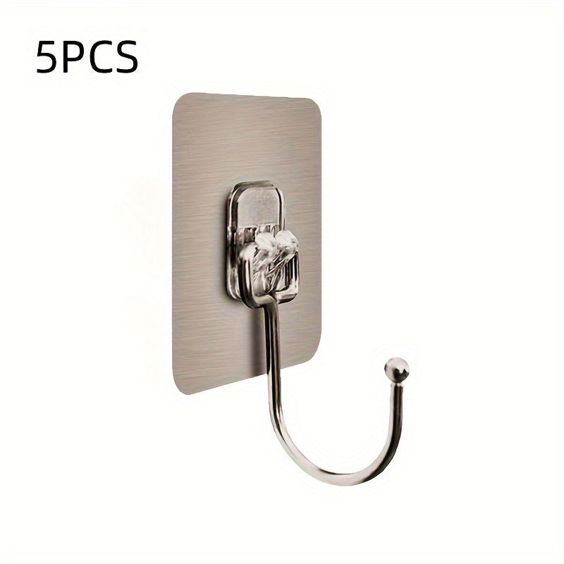 Paquete de 5 o 10 ganchos adhesivos para paredes para baño, cocina, habitación, colgar