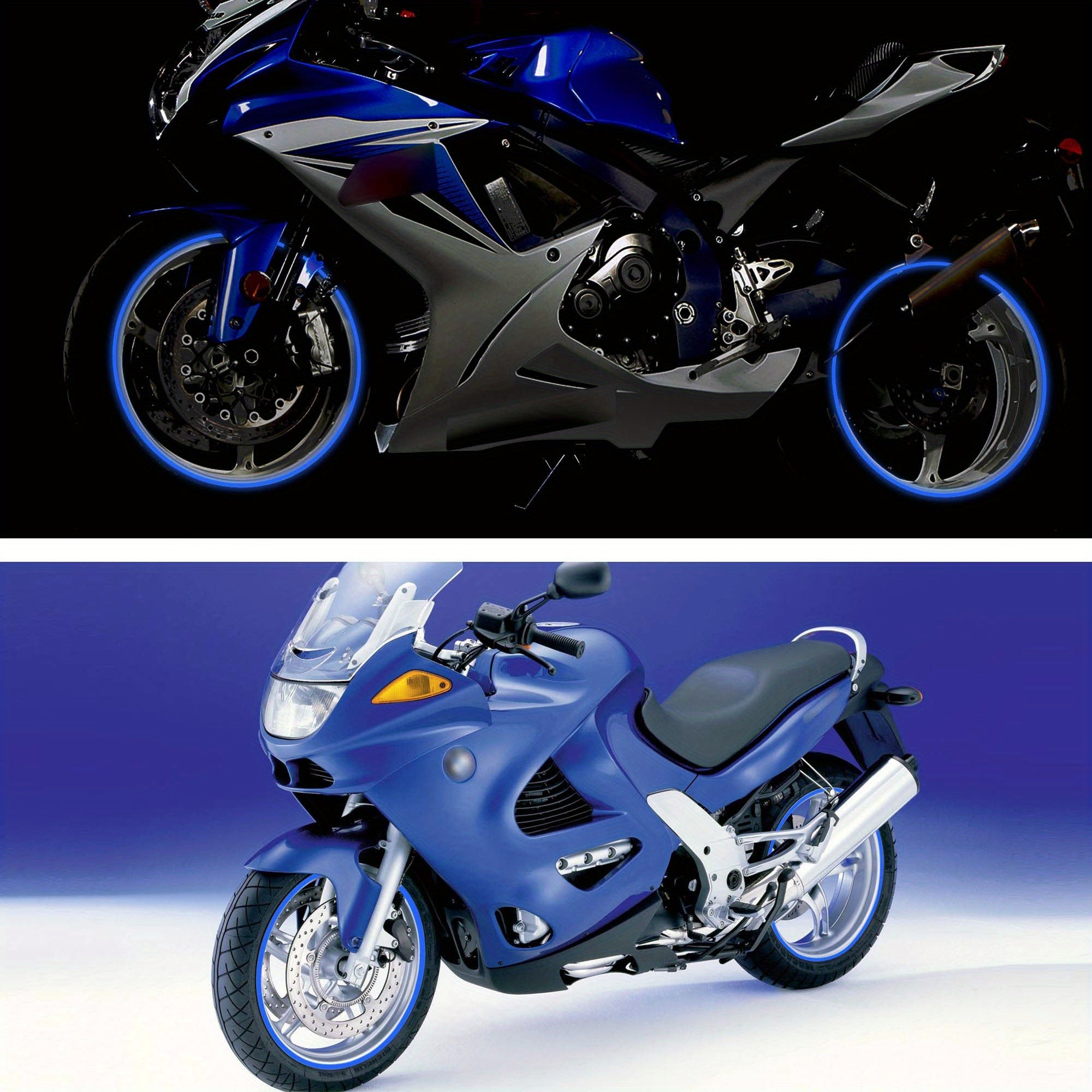 Universal Car Wheel Tire Stickers Reflective Rim Tape Motorcycle Decals