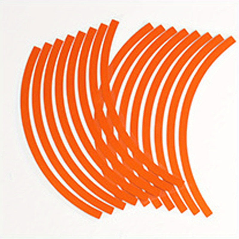 Universal Car Wheel Tire Stickers Reflective Rim Tape Motorcycle Decals