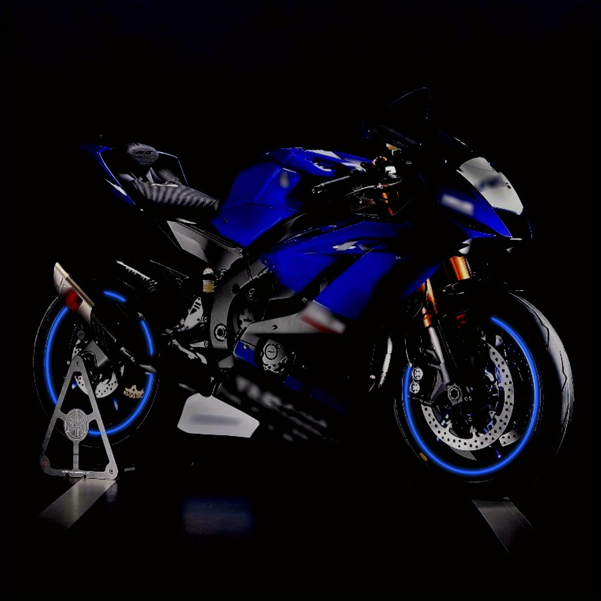 Universal Car Wheel Tire Stickers Reflective Rim Tape Motorcycle Decals