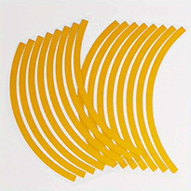 Universal Car Wheel Tire Stickers Reflective Rim Tape Motorcycle Decals