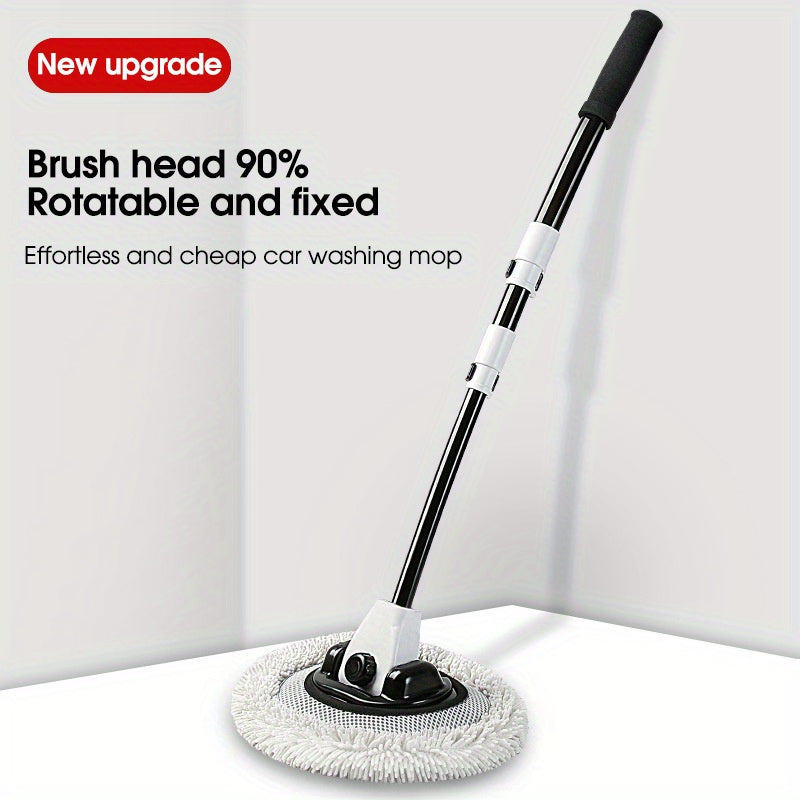 Car Wash Chenille Mop with Soft Plush Brush for Car Cleaning and Maintenance