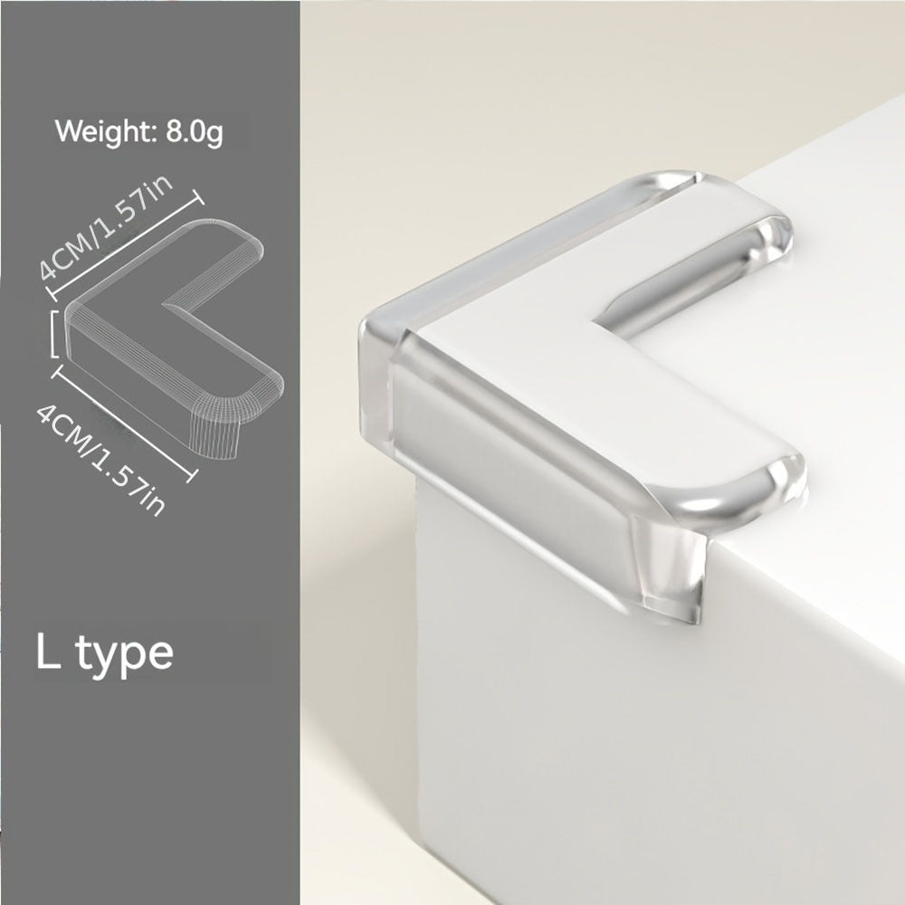 10 dona shaffof burchak himoyachilari mebel shkaflari shisha stol uchun