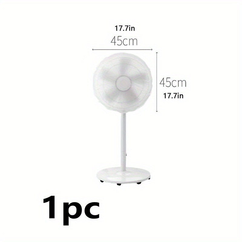 Waterproof Nylon Fan Cover with Elastic Strap White Dustproof Mesh Protector