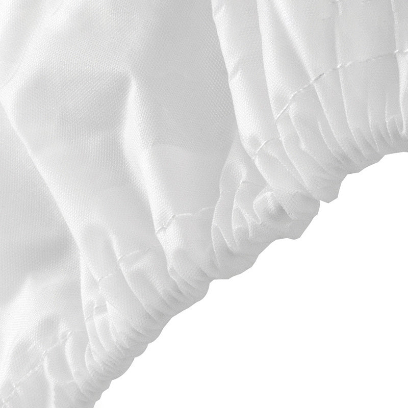 Waterproof Nylon Fan Cover with Elastic Strap White Dustproof Mesh Protector