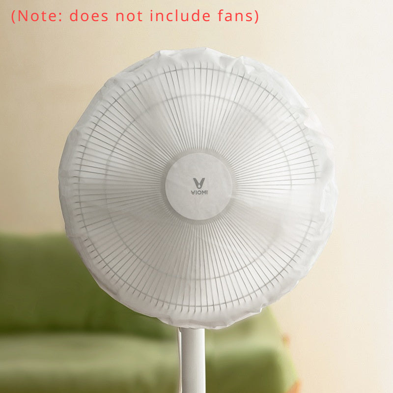 Waterproof Nylon Fan Cover with Elastic Strap White Dustproof Mesh Protector