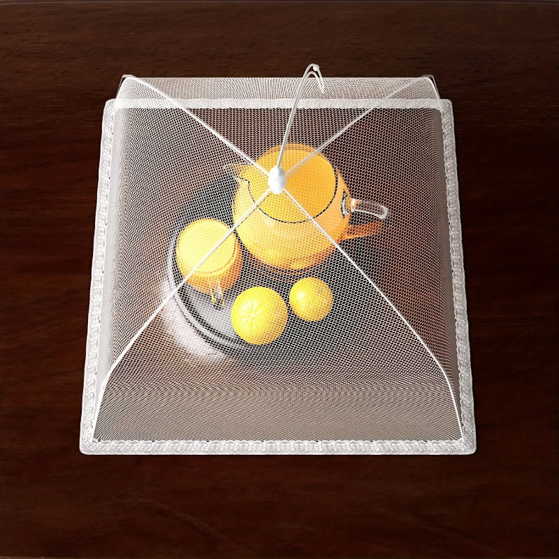 White Foldable Large Food Covers for Restaurants and Food Trucks Dust-Proof Picnic Net Food Covers