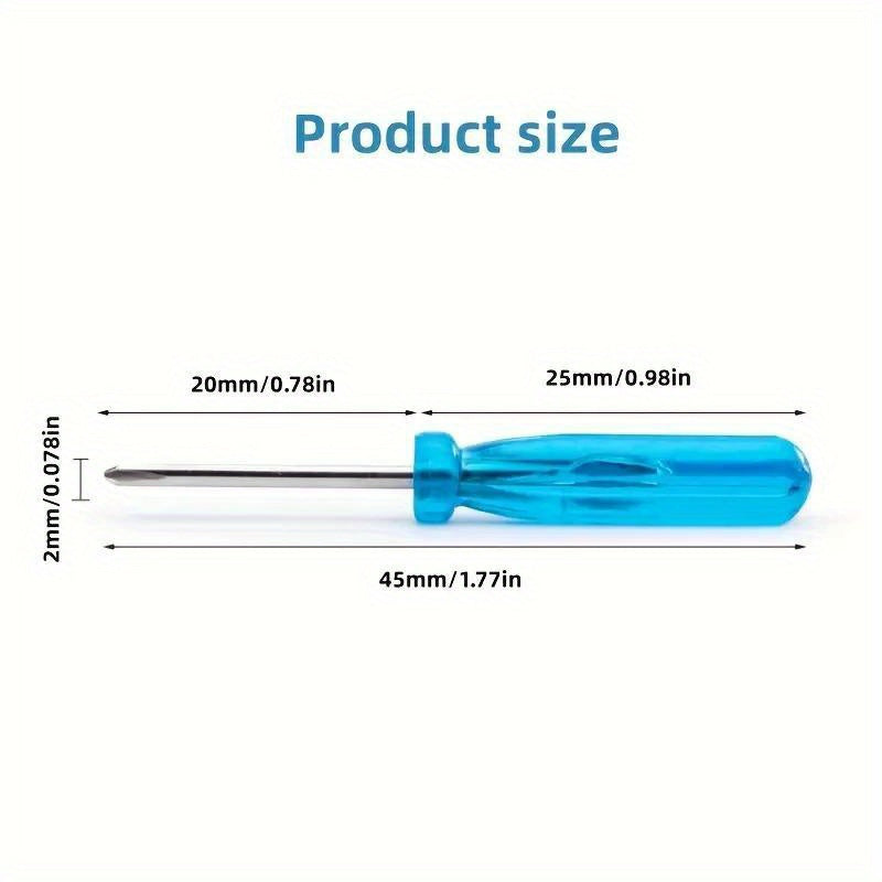 10PCS Blue Mini Screwdriver Set Small Repair Tools for Electronics and Crafts