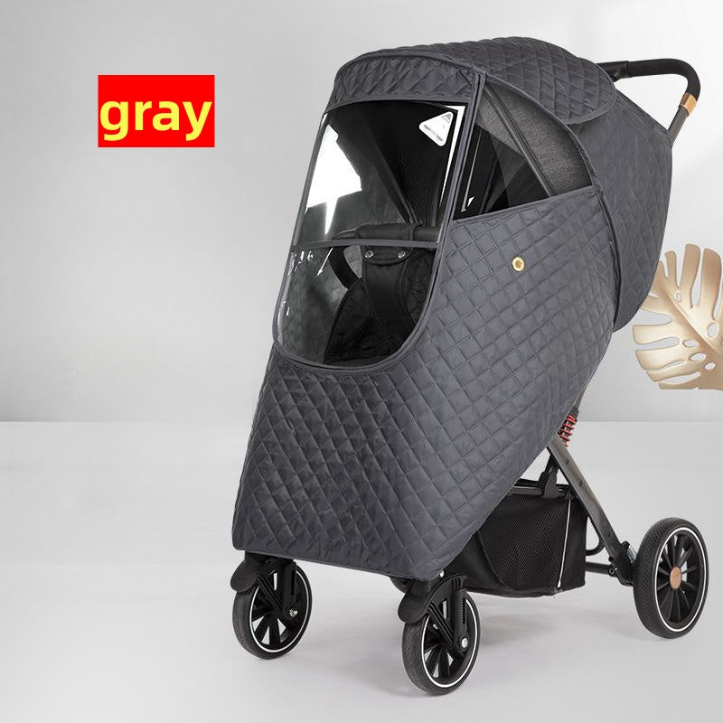 Stroller Weather Cover Waterproof Rain Wind Snow Shield for Baby Stroller