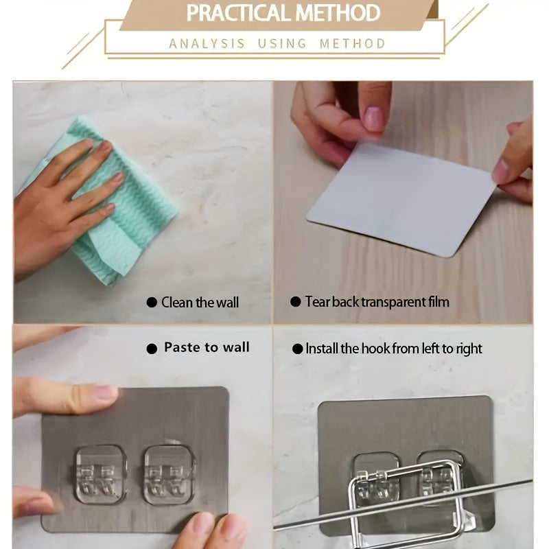 Mustahkam zanglamaydigan po'latdan yasalgan qog'oz sochiq tutgichi: Oshxona va hammomni tartibga solish uchun qulay tokcha