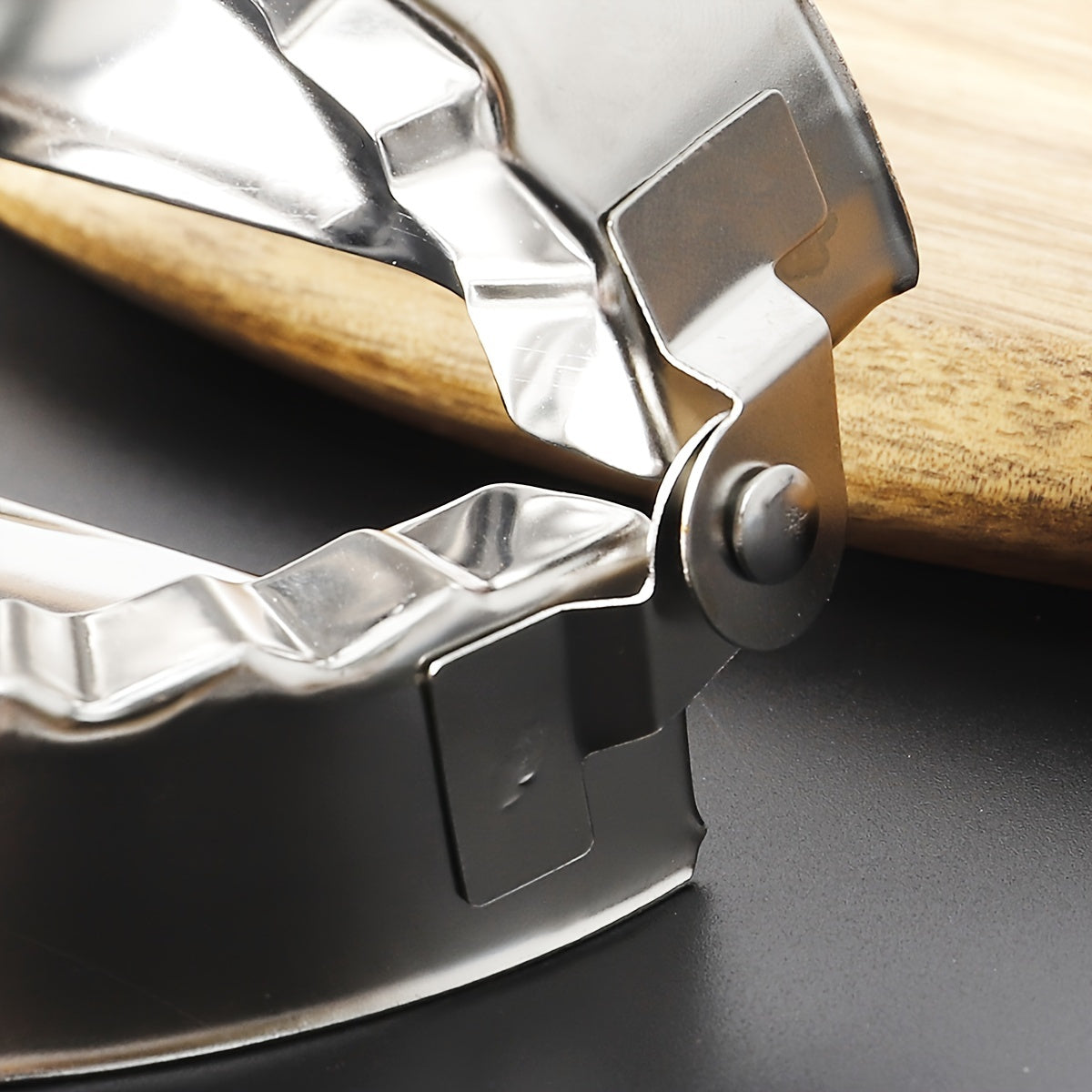 Set of 3 Stainless Steel Dumpling and Empanada Press Molds in Various Sizes