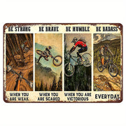 Metal Tin Sign for Mountain Biking Enthusiasts Wall Art Gift Home Bar Cafe Garage Kitchen